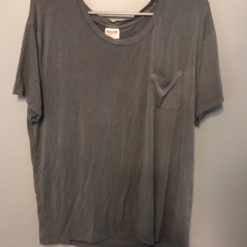 Grey Mossimo Supply Co. Pocket Tee